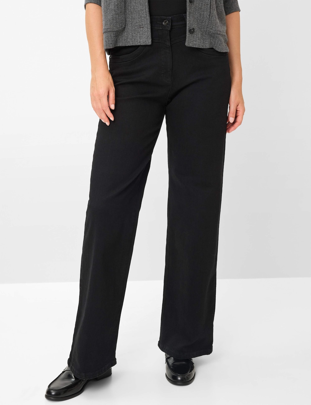 Große Größen Style LAURA FLARED Jeans, Damen, schwarz, Größe: 21, Baumwolle, Happy Size DE Women von RAPHAELA by BRAX