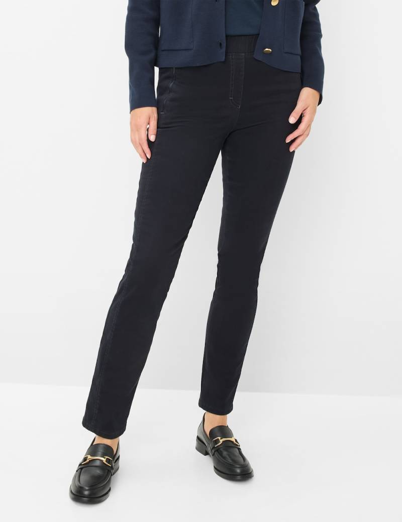 Große Größen Style LAVINA JOY Hosen lang, Damen, blau, Größe: 25, Baumwolle/Synthetische Fasern, Happy Size DE Women von RAPHAELA by BRAX