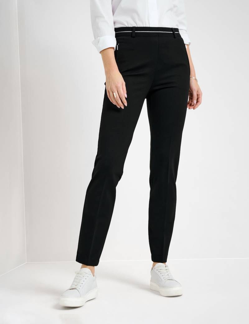 Große Größen Style LILLYTH Hosen lang, Damen, schwarz, Größe: 44, Viskose/Synthetische Fasern, Happy Size DE Women von RAPHAELA by BRAX