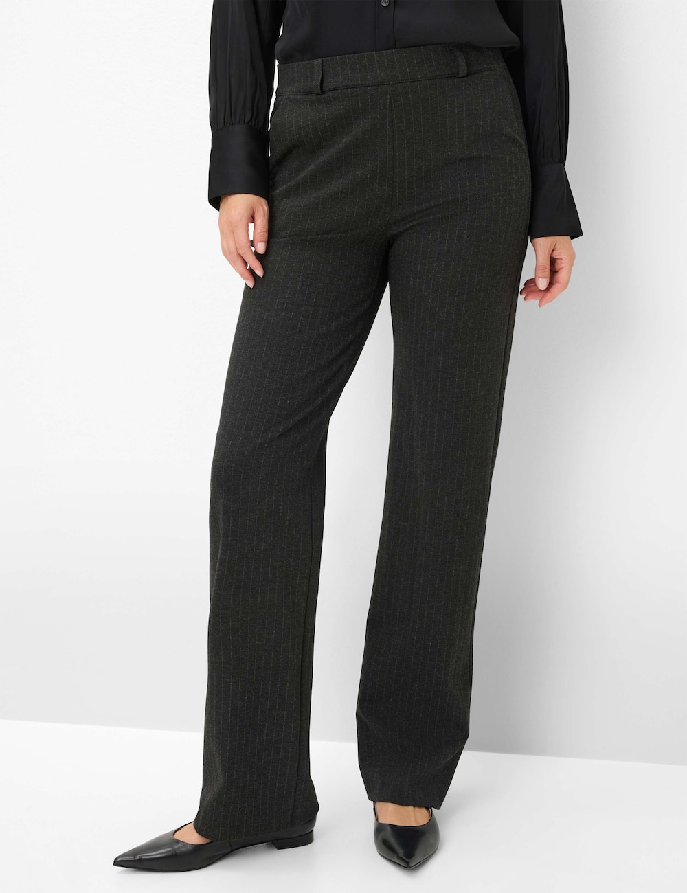 Große Größen Style LILLYTH FLARED Hosen lang, Damen, braun, Größe: 23, Viskose/Synthetische Fasern, Happy Size DE Women von RAPHAELA by BRAX