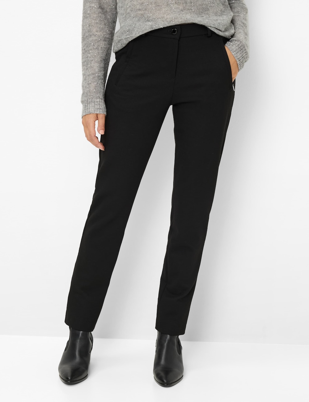 Große Größen Style LILLYTH NEW Hosen lang, Damen, schwarz, Größe: 22, Synthetische Fasern/Polyester/Viskose, Happy Size DE Women von RAPHAELA by BRAX