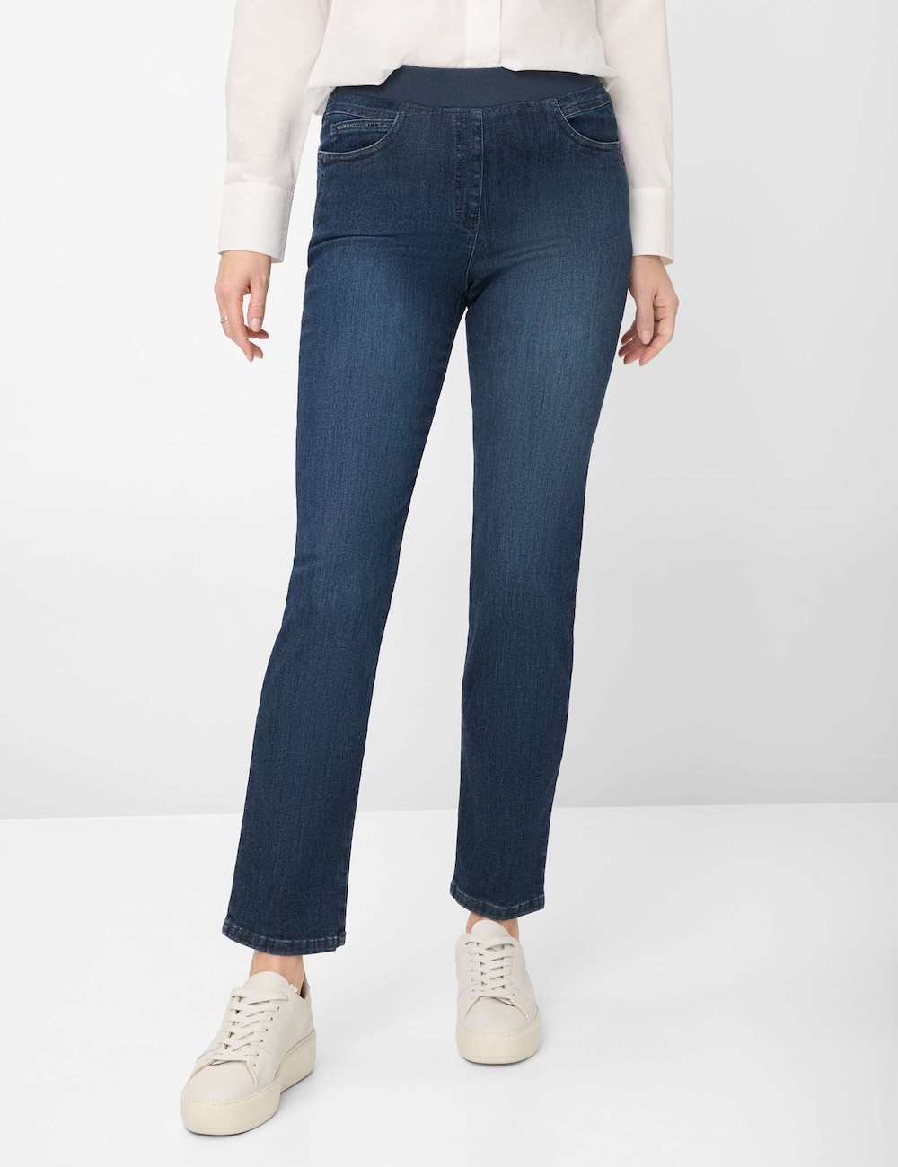 Große Größen Style PAMINA Jeans, Damen, grau, Größe: 21, Baumwolle, Happy Size DE Women von RAPHAELA by BRAX