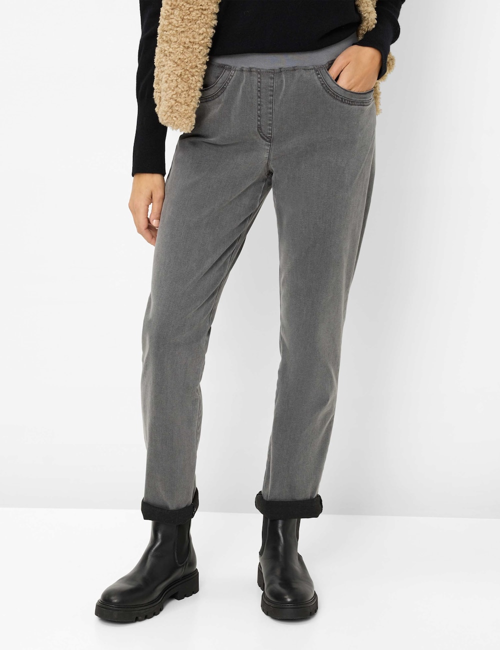 Große Größen Style PAMINA, Damen, grau, Größe: 24, Synthetische Fasern/Baumwolle/Polyester, Happy Size DE Women von Happy Size DE Women