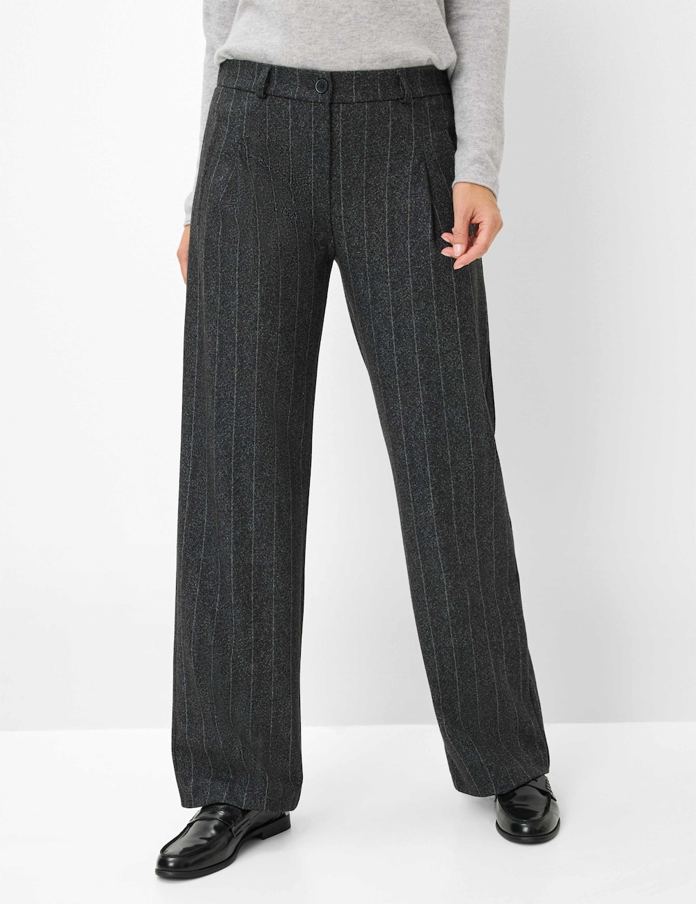 Große Größen Style PEGGY FLARED, Damen, braun, Größe: 42, Polyester/Viskose, Happy Size DE Women von Happy Size DE Women