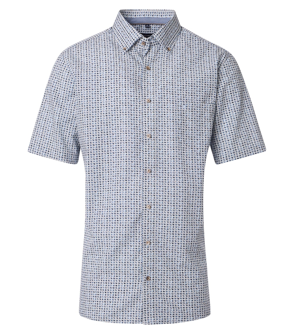 Große Größen CASAMODA Businesshemd Kurzarm Print Comfort Fit, Herren, braun, Größe: 35, Baumwolle, Happy Size Men Große Größen CASAMODA Businesshemd Kurzarm Print Comfort Fit, Herren, braun, Größe: 35, Baumwolle, Happy Size Men von Happy Size Men