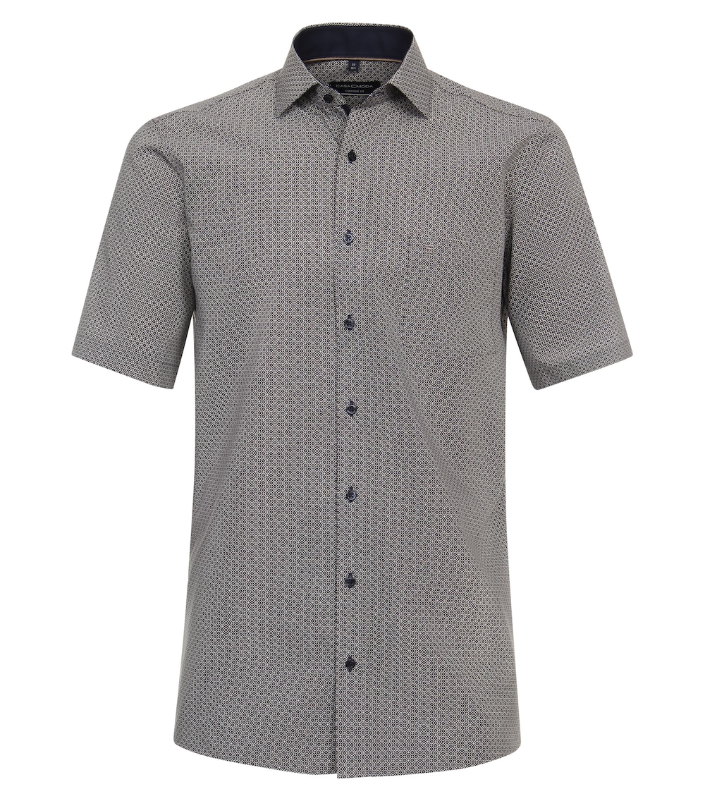 Große Größen CASAMODA Businesshemd Kurzarm Print Comfort Fit, Herren, grau, Größe: 35, Baumwolle, Happy Size Men Große Größen CASAMODA Businesshemd Kurzarm Print Comfort Fit, Herren, grau, Größe: 35, Baumwolle, Happy Size Men von Happy Size Men