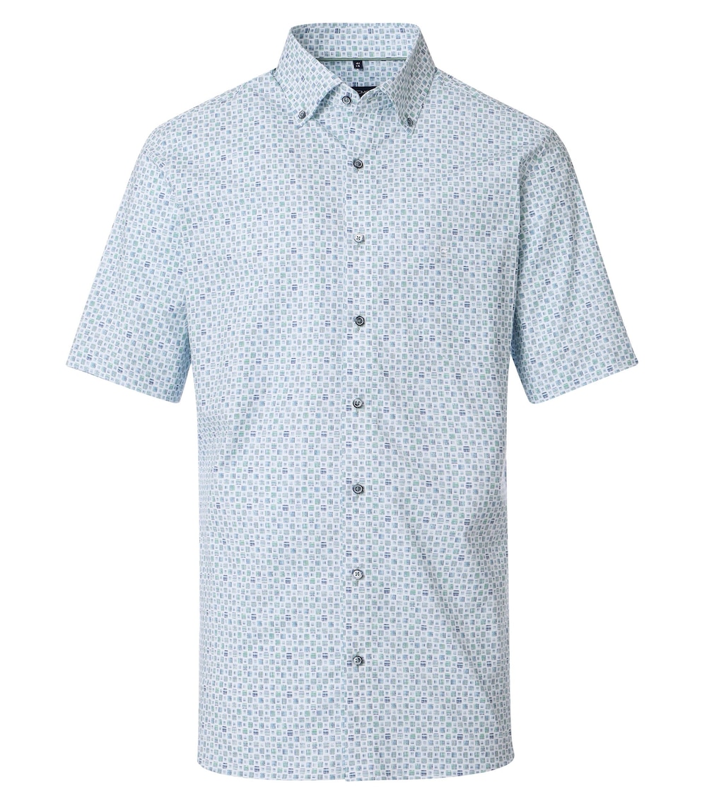 Große Größen CASAMODA Businesshemd Kurzarm Print Modern Fit, Herren, türkis, Größe: 30, Baumwolle, Happy Size Men Große Größen CASAMODA Businesshemd Kurzarm Print Modern Fit, Herren, türkis, Größe: 30, Baumwolle, Happy Size Men von Happy Size Men