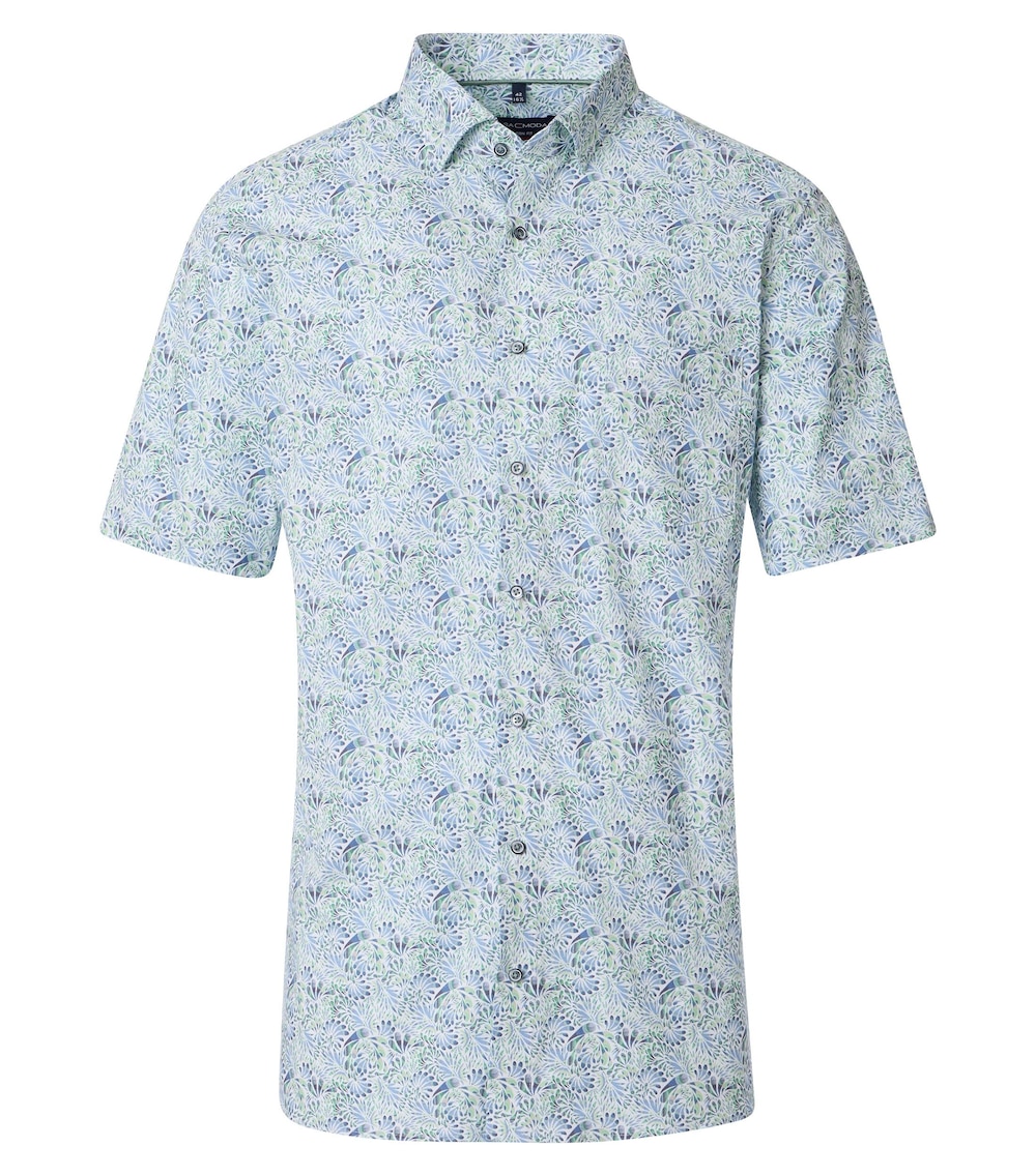 Große Größen CASAMODA Businesshemd Kurzarm Print Modern Fit, Herren, türkis, Größe: 30, Baumwolle, Happy Size Men Große Größen CASAMODA Businesshemd Kurzarm Print Modern Fit, Herren, türkis, Größe: 30, Baumwolle, Happy Size Men von Happy Size Men