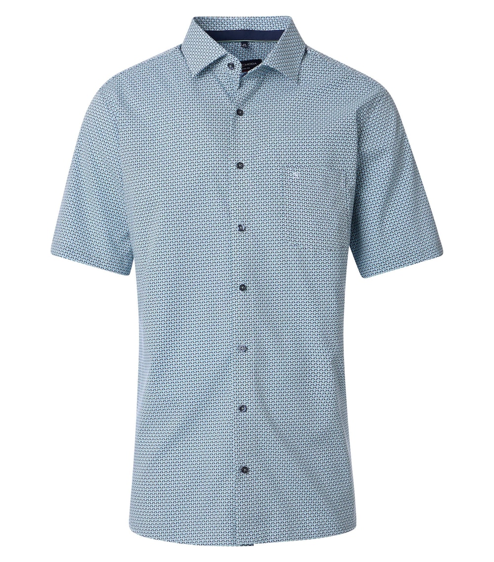 Große Größen CASAMODA Businesshemd Kurzarm Print Modern Fit, Herren, türkis, Größe: 32, Baumwolle, Happy Size Men Große Größen CASAMODA Businesshemd Kurzarm Print Modern Fit, Herren, türkis, Größe: 32, Baumwolle, Happy Size Men von Happy Size Men