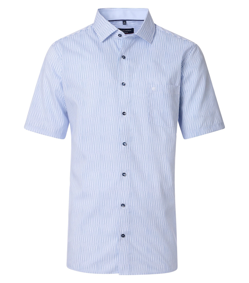 Große Größen CASAMODA Businesshemd Kurzarm gestreift Modern Fit, Herren, blau, Größe: 32, Baumwolle, Happy Size Men Große Größen CASAMODA Businesshemd Kurzarm gestreift Modern Fit, Herren, blau, Größe: 32, Baumwolle, Happy Size Men von Happy Size Men