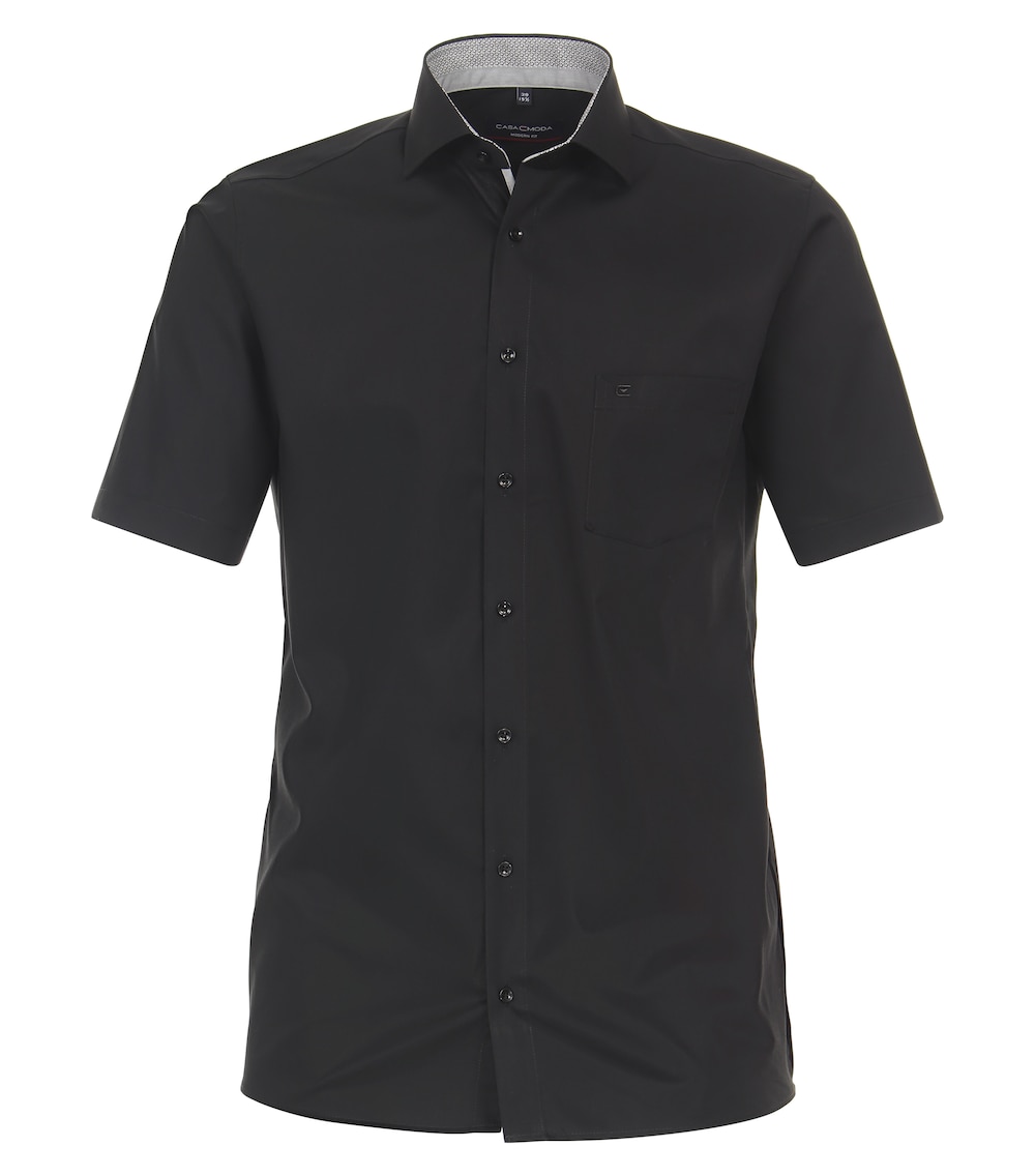 Große Größen CASAMODA Businesshemd Kurzarm uni Modern Fit, Herren, schwarz, Größe: 29, Baumwolle, Happy Size Men Große Größen CASAMODA Businesshemd Kurzarm uni Modern Fit, Herren, schwarz, Größe: 29, Baumwolle, Happy Size Men von Happy Size Men
