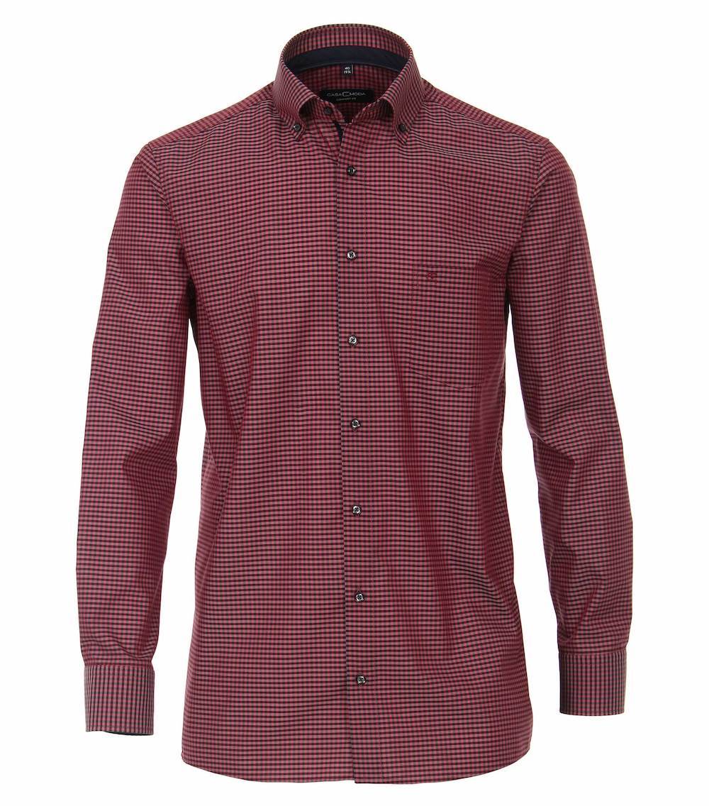 Große Größen Businesshemd kariert Comfort Fit, Herren, rot, Größe: 64, Baumwolle, Happy Size Men Große Größen Businesshemd kariert Comfort Fit, Herren, rot, Größe: 64, Baumwolle, Happy Size Men von CASAMODA