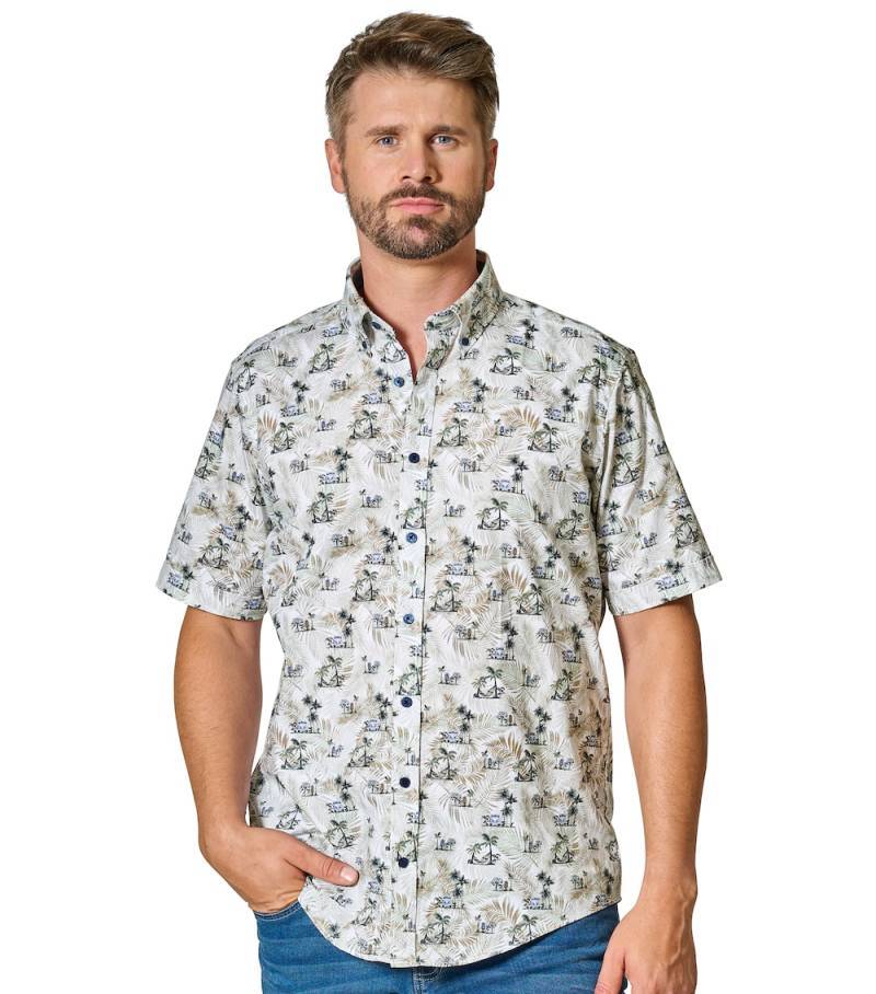 Große Größen Freizeithemd Kurzarm Print Casual Fit, Herren, braun, Größe: 7XL, Baumwolle, Happy Size DE Men Große Größen Freizeithemd Kurzarm Print Casual Fit, Herren, braun, Größe: 7XL, Baumwolle, Happy Size DE Men von CASAMODA