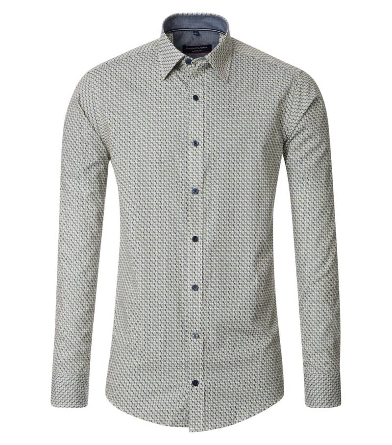 Große Größen Freizeithemd Print Casual Fit, Herren, orange, Größe: 4XL, Baumwolle, Happy Size DE Men von CASAMODA