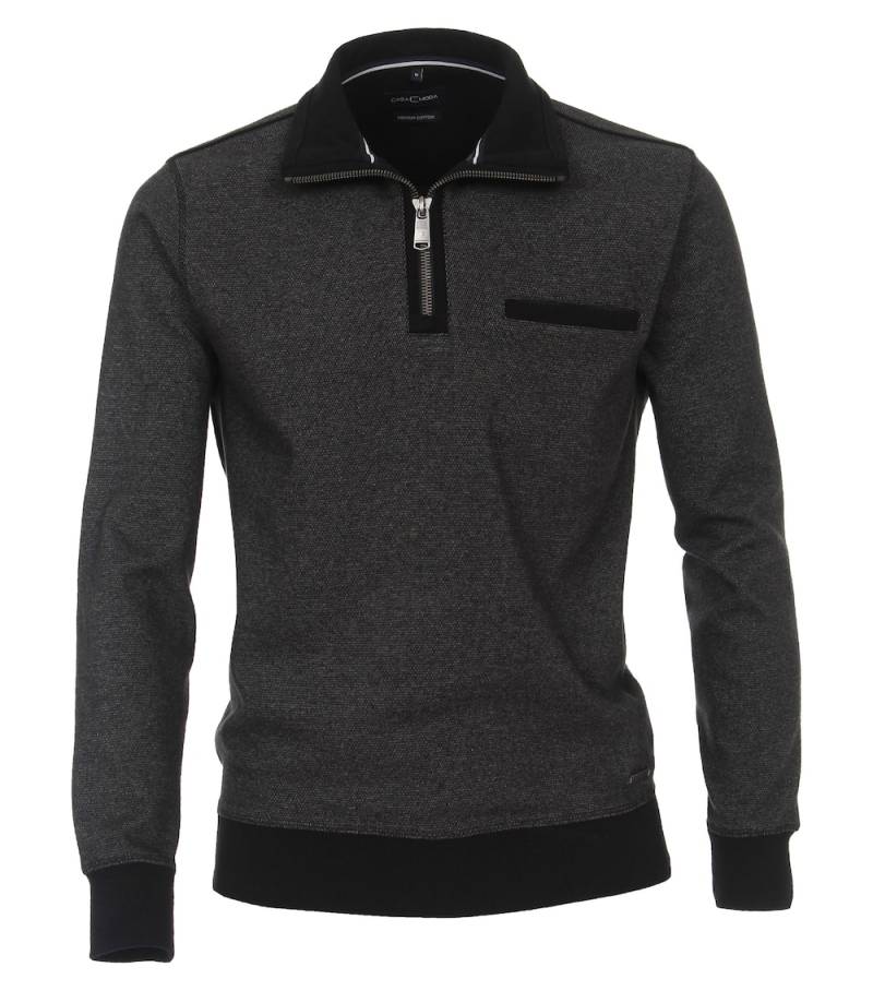 Große Größen Sweatshirt uni, Herren, grau, Größe: 5XL, Baumwolle, Happy Size DE Men von CASAMODA