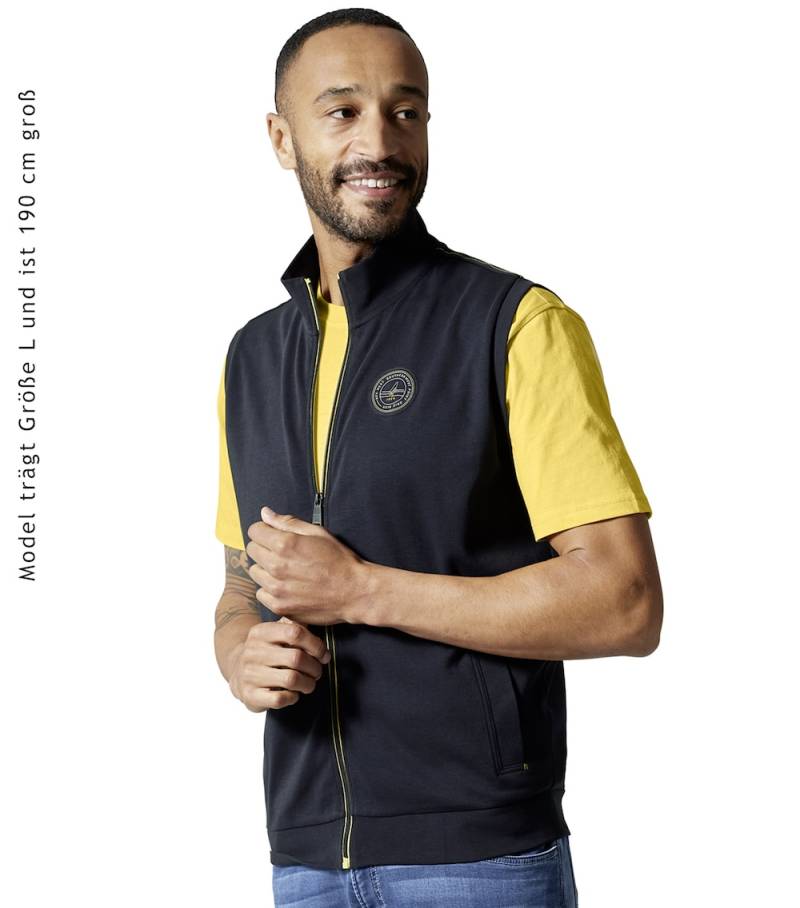 Große Größen Sweatweste uni, Herren, grau, Größe: 4XL, Baumwolle, Happy Size Men von CASAMODA