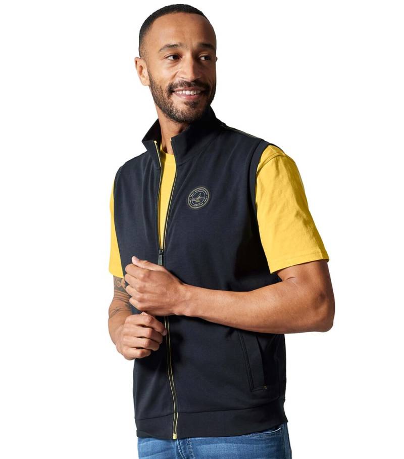 Große Größen Sweatweste uni, Herren, grau, Größe: L, Baumwolle, Happy Size DE Men von CASAMODA