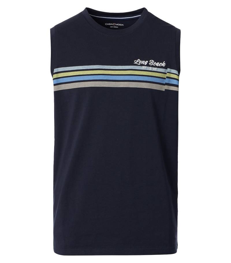 Große Größen Tanktop uni, Herren, grau, Größe: XL, Baumwolle, Happy Size Men von CASAMODA