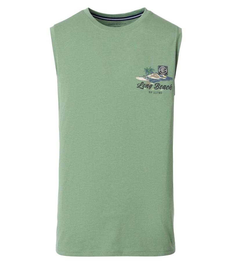 Große Größen Tanktop uni, Herren, türkis, Größe: XL, Baumwolle, Happy Size Men von CASAMODA