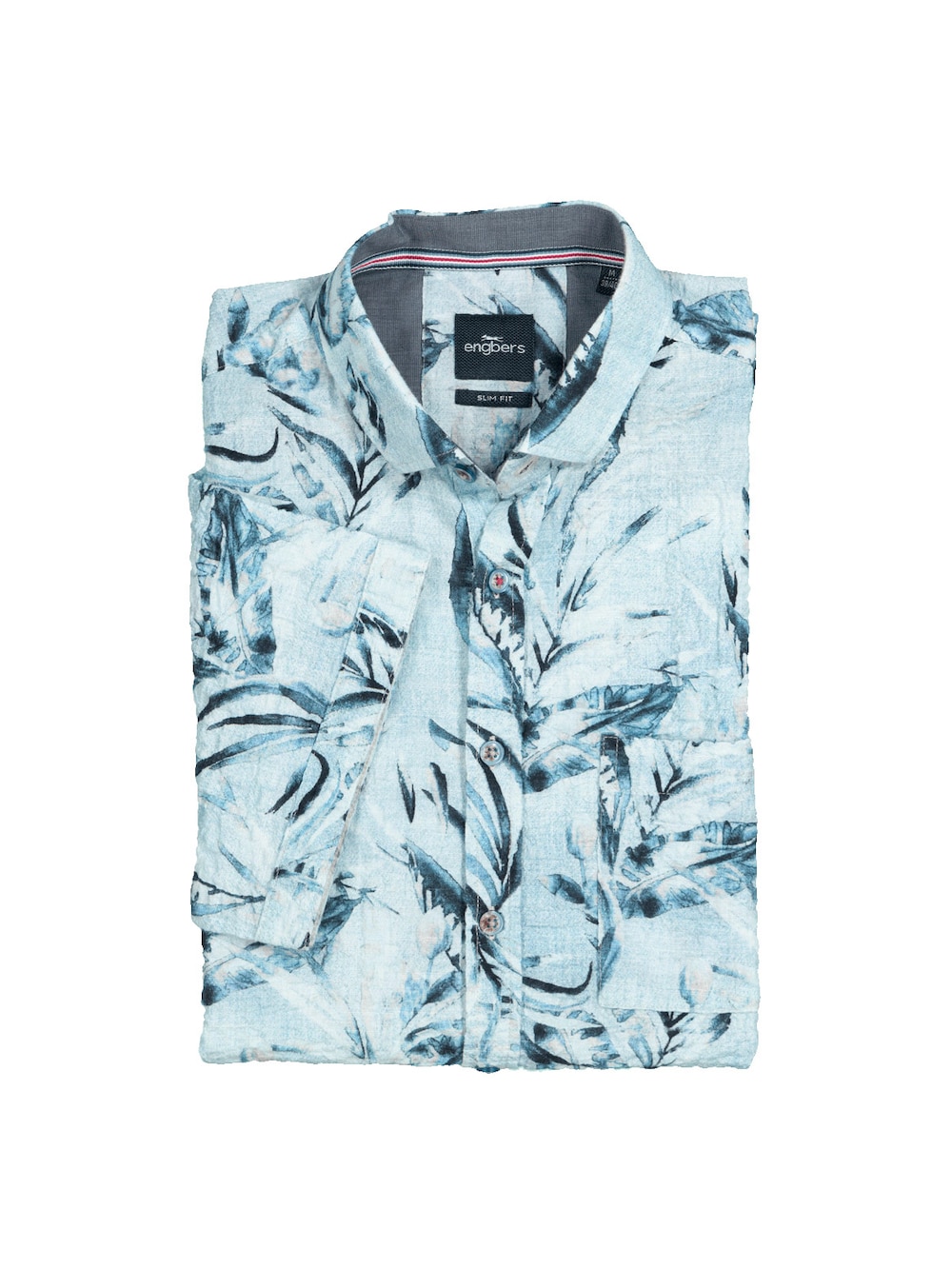 Große Größen Kurzarm-Hemd slim fit, Herren, blau, Größe: 3XL, Baumwolle, Happy Size Men von Happy Size Men