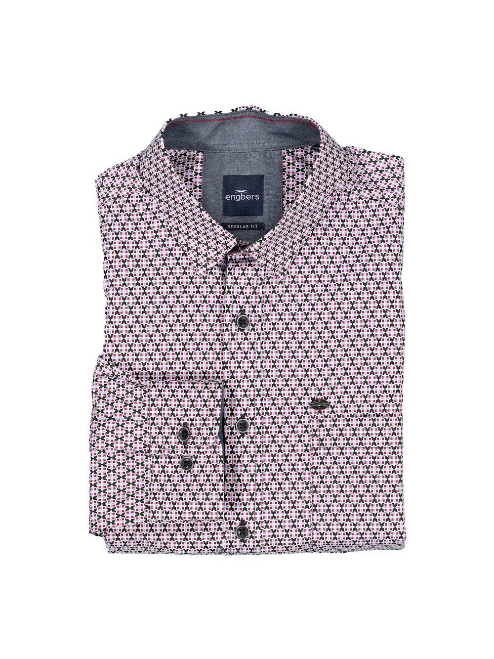 Große Größen Langarm-Hemd gemustert, Herren, rosa, Größe: 4XL, Baumwolle, Happy Size Men Große Größen Langarm-Hemd gemustert, Herren, rosa, Größe: 4XL, Baumwolle, Happy Size Men von Engbers