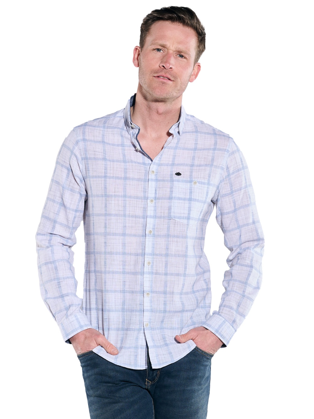 Große Größen Langarm-Hemd kariert, Herren, orange, Größe: XXL, Baumwolle, Happy Size Men Große Größen Langarm-Hemd kariert, Herren, orange, Größe: XXL, Baumwolle, Happy Size Men von Engbers