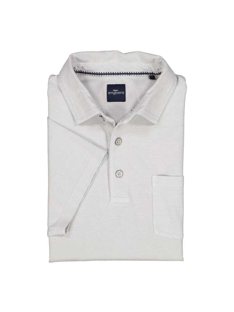 Große Größen engbers Herren Polo-Shirt uni , Herren, grau, Größe: L, Baumwolle, Happy Size DE Men von engbers