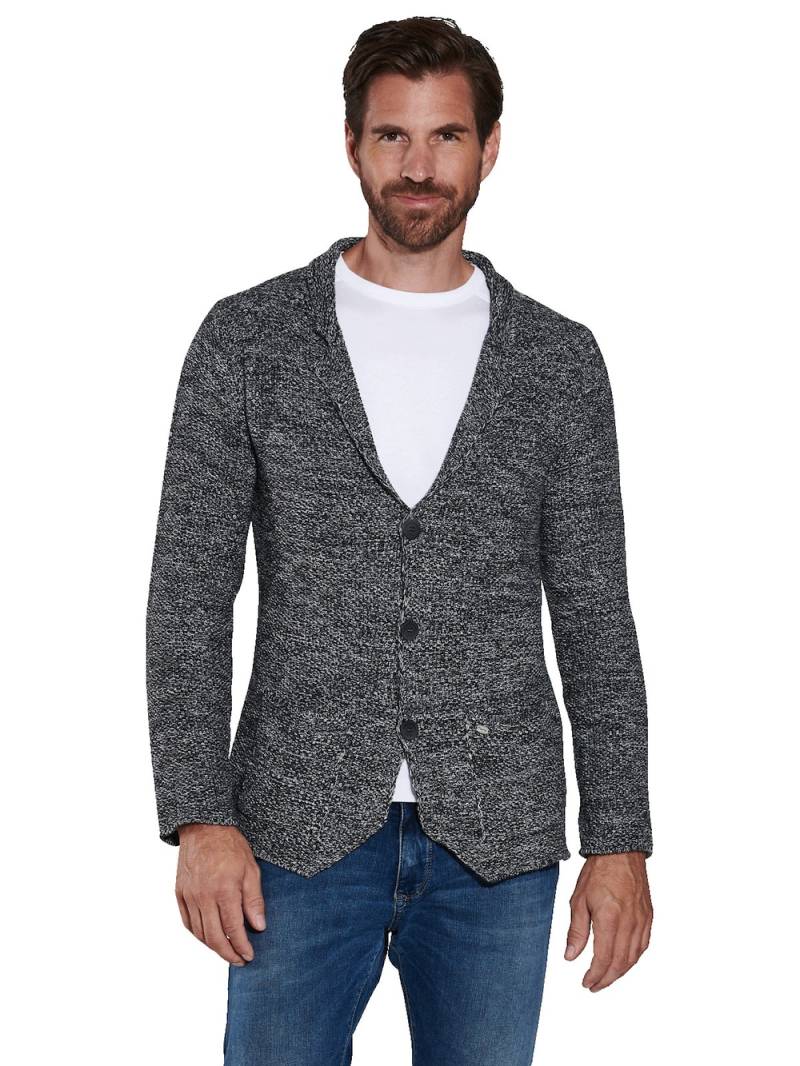 Große Größen engbers Herren Strick-Sakko regular , Herren, grau, Größe: XXL, Baumwolle/Synthetische Fasern, Happy Size DE Men von engbers