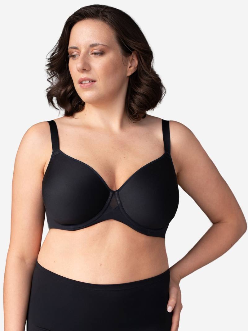 Große Größen BH AIRA Full-Cup-BHs Bügel-BHs, Damen, schwarz, Größe: 105B, Polyester/Synthetische Fasern/Elasthan, Happy Size DE Women von SugarShape