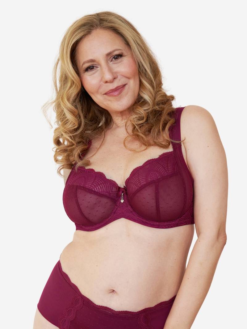 Große Größen BH LACE Full-Cup-BHs Bügel-BHs, Damen, rosa, Größe: 90C, Synthetische Fasern/Elasthan, Happy Size DE Women von SugarShape