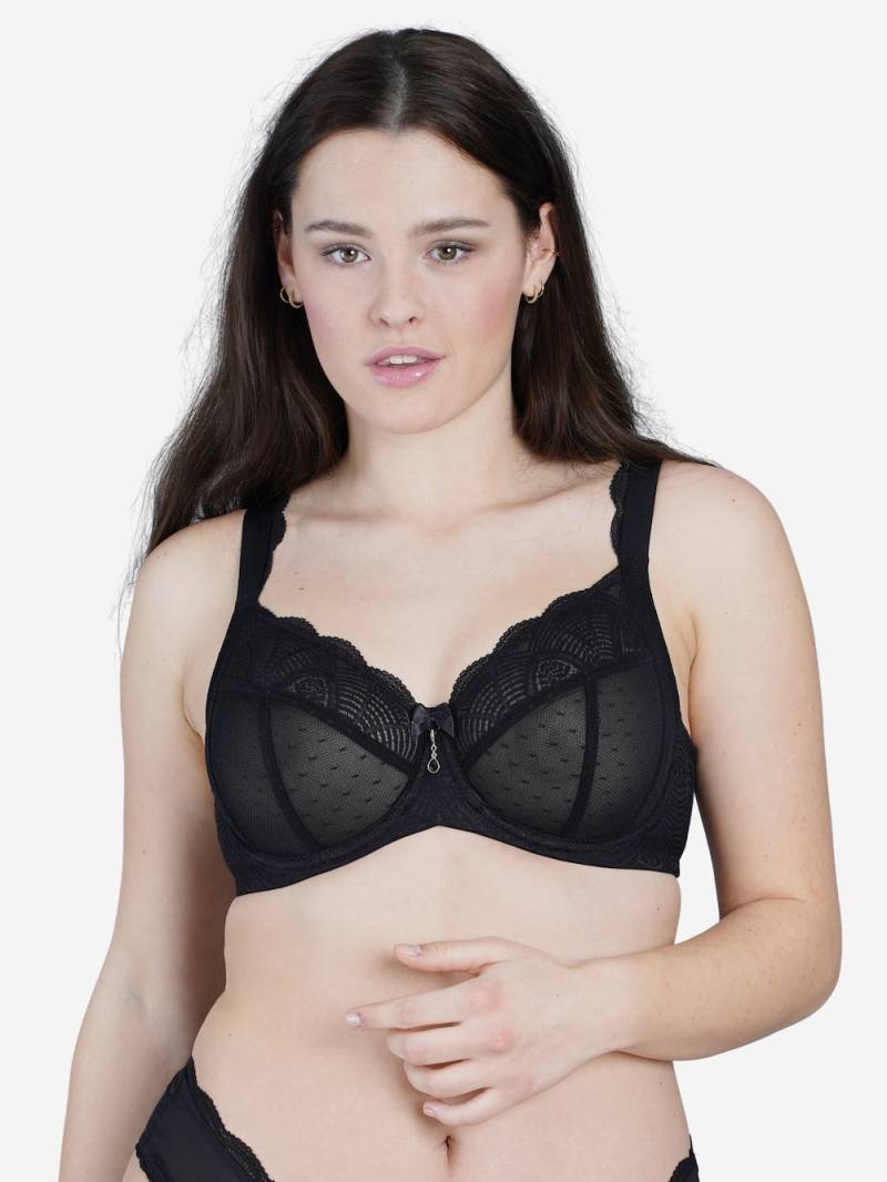 Große Größen BH LACE Full-Cup-BHs Bügel-BHs, Damen, schwarz, Größe: 85G, Synthetische Fasern/Elasthan, Happy Size DE Women von SugarShape