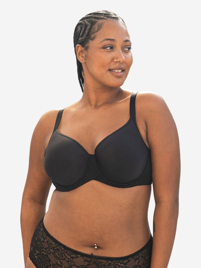 Große Größen BH Taya Full-Cup-BH Bügel-BH, Damen, schwarz, Größe: 85B, Polyester/Synthetische Fasern/Elasthan, Happy Size DE Women von SugarShape