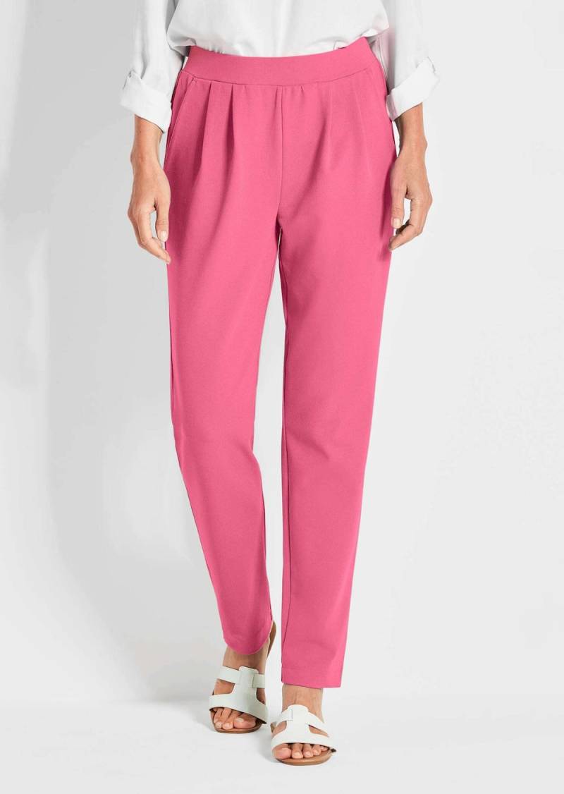 Große Größen Businesshose SARA mit Komfortbund, Damen, rosa, Größe: 54, Happy Size DE Women von GOLDNER