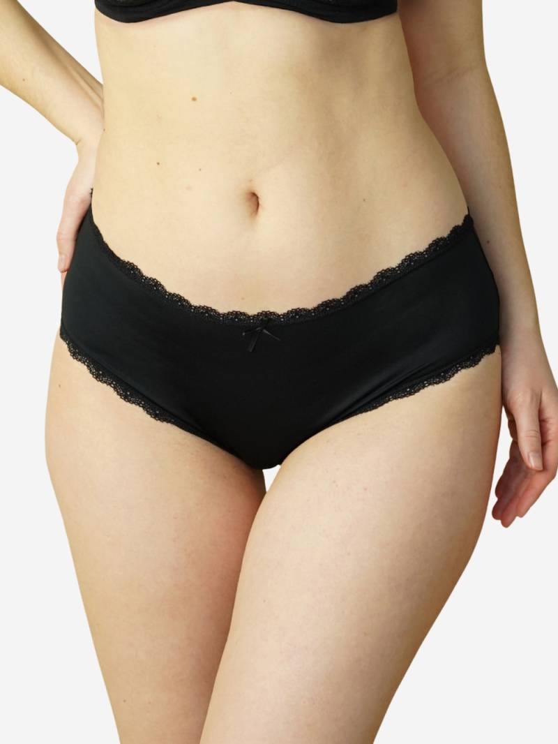 Große Größen Panty 2er Set Basic Panty 2er Set Basic, Damen, schwarz, Größe: 44, Baumwolle/Polyester/Elasthan, Happy Size Women von Happy Size Women