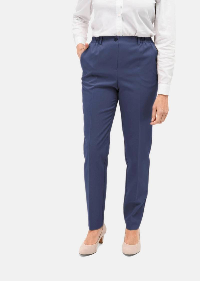 Große Größen Schmutzabweisende Schlupfhose MARTHA D-Fender, Damen, blau, Größe: 44, Polyester, Happy Size DE Women von GOLDNER