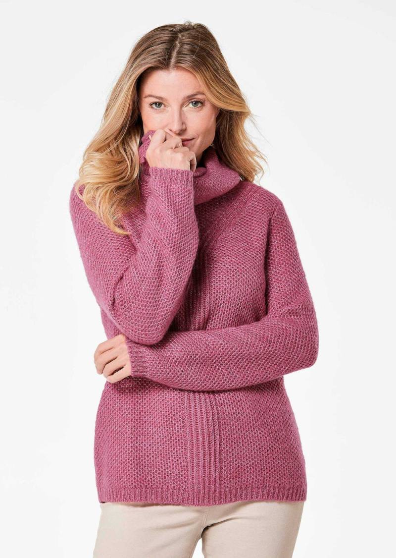 Große Größen Strickpullover mit interessanter Struktur und Glitzergarn, Damen, rosa, Größe: 52, Synthetische Fasern, Happy Size DE Women Große Größen Strickpullover mit interessanter Struktur und Glitzergarn, Damen, rosa, Größe: 52, Synthetische Fasern, Happy Size DE Women von GOLDNER