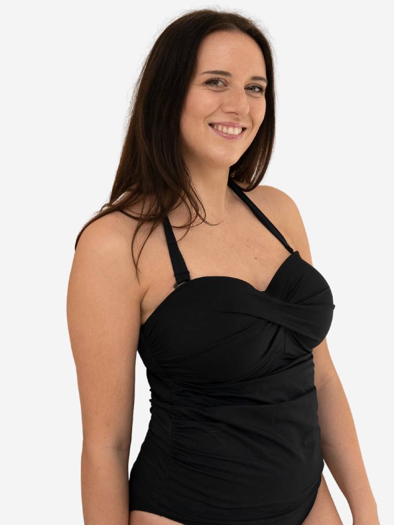Große Größen Tankini-Top MONACO Tankini, Damen, schwarz, Größe: 90D, Polyester/Synthetische Fasern/Elasthan, Happy Size DE Women von SugarShape