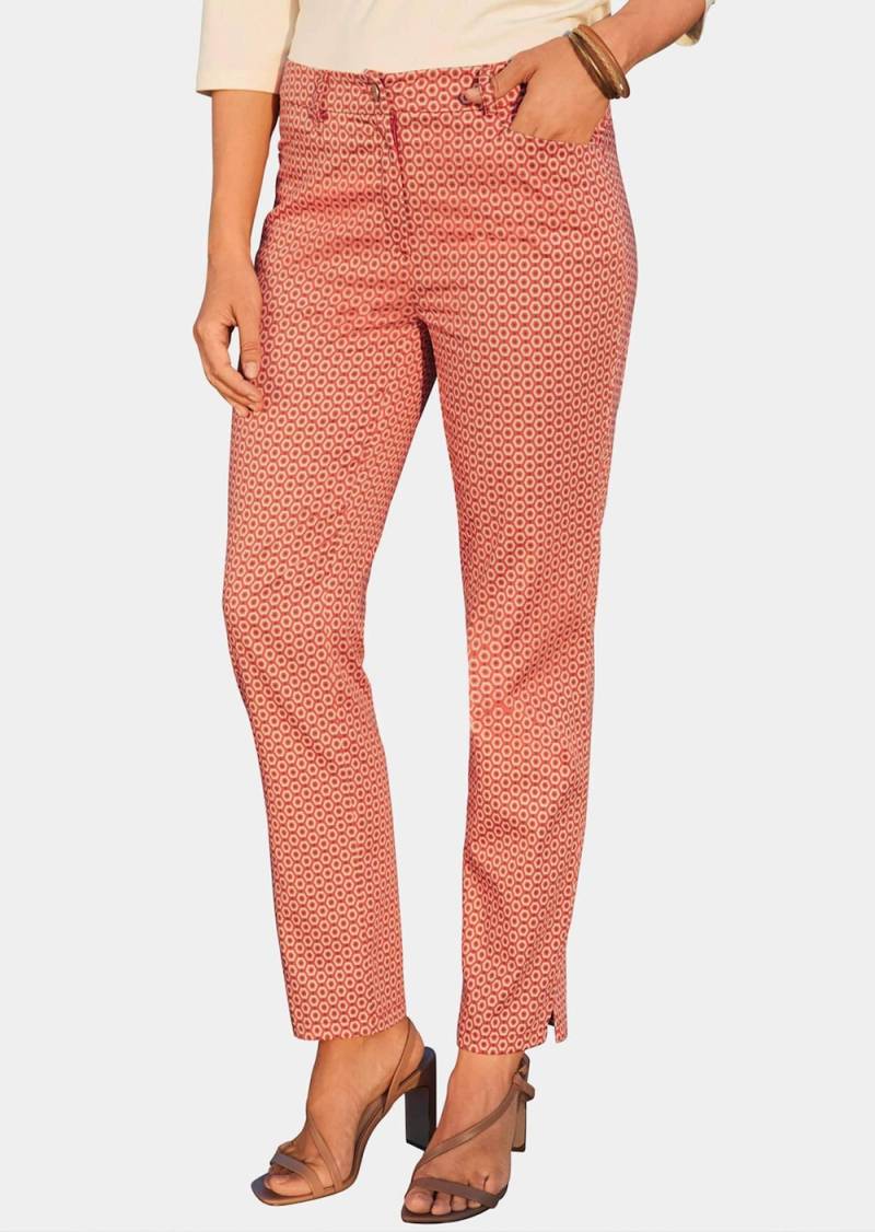 Große Größen Trageangenehme Hose, Damen, orange, Größe: 24, Baumwolle, Happy Size DE Women von GOLDNER