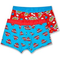 Happy Socks 2er-Pack Jersey-Trunks mit Super Dad Motiven in L von Happy Socks