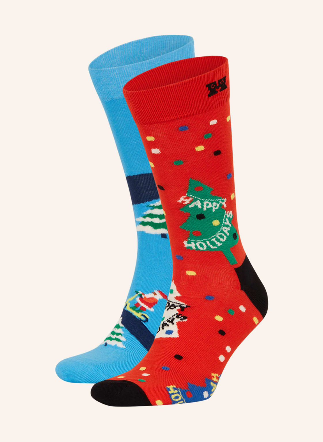Happy Socks 2er-Pack Socken Happy Holiday Mit Geschenkbox blau Happy Socks 2er-Pack Socken Happy Holiday Mit Geschenkbox blau von Happy Socks