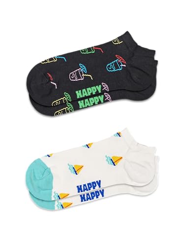 Happy Socks 2er pack niedrige Socken - lustige Sommer Socken mit Limonade motiv - aus Baumwolle von Happy Socks