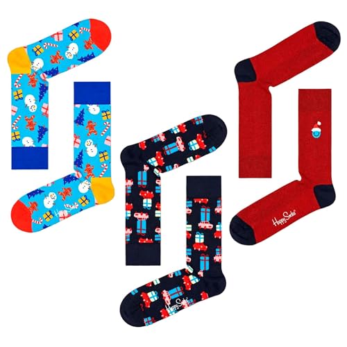 Happy Socks Unisex Pack Time Gift Set 3er-Packung Dekoration Zeit Socken, grün, 36-40 von Happy Socks