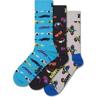 Happy Socks 3er Pack Geschenkbox mit Motorsport-Motiven in 46 von Happy Socks