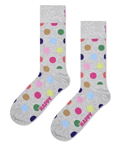 Happy Socks BIG DOT SOCK grau (DE/NL/SE/PL, Numerisch, 36, 40, Regular, Regular, Mehrfarbig) von Happy Socks