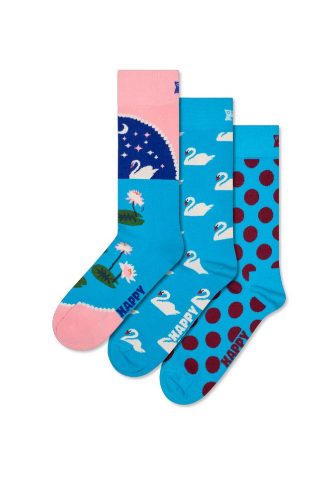 Happy Socks Basicsocken 3-Pack Romantic Socks Gift Set Verstärkte Ferse, besserer Halt von Happy Socks