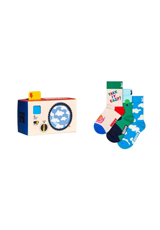 Happy Socks Basicsocken Camera Gift Set Aus nachhaltiger Baumwolle von Happy Socks