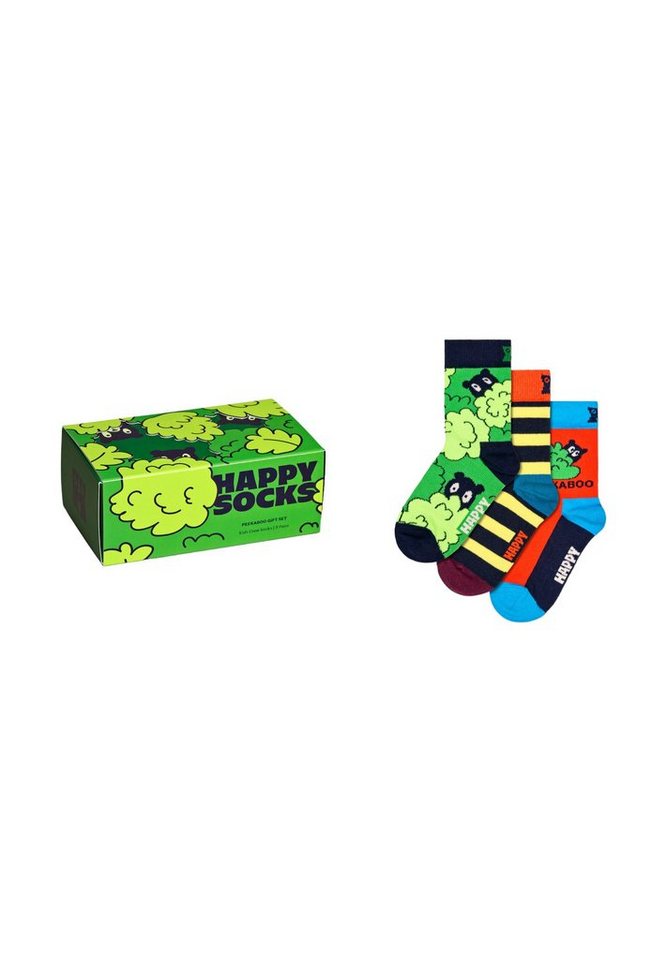 Happy Socks Basicsocken Peek-A-Boo Gift Set Aus nachhaltiger Baumwolle von Happy Socks
