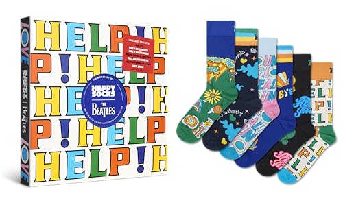 Happy Socks Beatles Collaboration - The Hits Special Edition - 6er-Geschenkbox-Set - 41-46 von Happy Socks