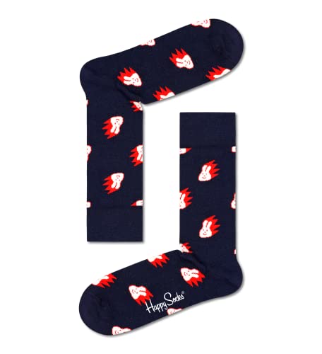 Happy Socks Bunny Sock, farbenfrohe und fröhliche, Socken für Männer und Frauen, Blau (41-46) von Happy Socks