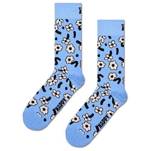 Happy Socks DANCING FLOWER SOCK (DE/NL/SE/PL, Numerisch, 41, 46, Regular, Regular, MEHRFARBIG) von Happy Socks